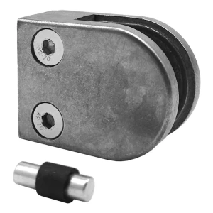 Supporto per vetro 50x40x26 mm pin vetro 6-10,76 mm zamak sistema piatto grezzo