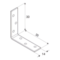 Squadretta per mobili KW 30 30x30x14x1,5 zincatura a caldo 000-350 (4)
