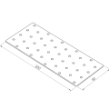 Piastra perforata connettore da carpentiere PP 9 80x200x2,0 000-366 (4)