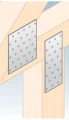 Piastra perforata connettore da carpentiere PP 9 80x200x2,0 000-366 (5)