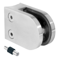 Supporto per vetro 50x40x26 mm con pin, vetro 6-10,76 mm, AISI 304, sistema 42,4, lucido 000-264 (1)
