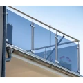 Supporto per vetro 50x40x26 mm con pin, vetro 6-10,76 mm, AISI 304, sistema 42,4, lucido 000-264 (4)