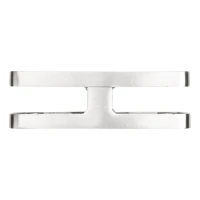 Supporto per vetro 180° 95x45x30 mm con pin vetro 6-12,76 mm, AISI 304, satinato