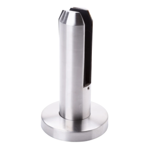 Supporto verticale per vetro 12-17,52 mm spigot fi 48 mm H=182 mm AISI 304 satinato