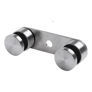 Supporto per vetro 8-21,52mm doppio fi 50/M10 L=170mm AISI 304 satinato