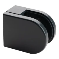Supporto per vetro 6-10,76 mm 50x40x26 mm pin zamak sistema piatto antracite