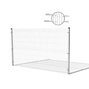 Pannelli recinzione 3D 1230x2500 mm filo 4 mm 51 fili grafite RAL 7016 (50 pz.)