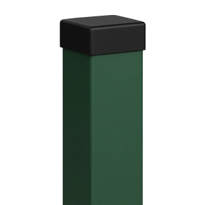 Paletto per recinzione 80x80x2 mm, lunghezza 2,4 m, verde RAL 6005