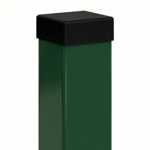 Palo per recinzione 100x100x3 mm, lunghezza 2,2 m, verde RAL 6005