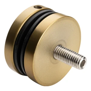 Attacco puntuale vetro fi 50/8/M10x50 AISI304 8-17,52mm oro