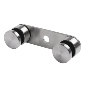 Supporto per vetro 8-21,52mm doppio fi 30/M8 L=150mm AISI304 universale satinato