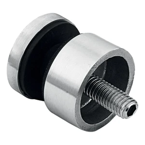 Attacco puntuale per vetro 6-12mm fi 30/13/M8x40 AISI304 sistema piano lucido