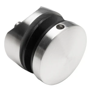 Supporto puntuale per vetro 8-17,52mm ø 50/8/M10x50 AISI304 satinato