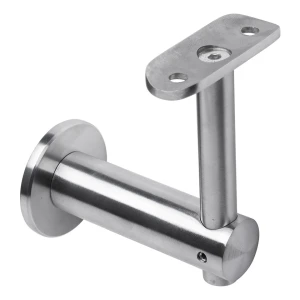 Supporto corrimano a parete fi 50mm AISI304 sistema 42,4 satinato