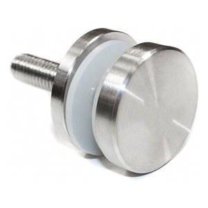 Supporto puntuale vetro 4-16,76mm ø 30/4/M8 AISI304 sistema piano satinato