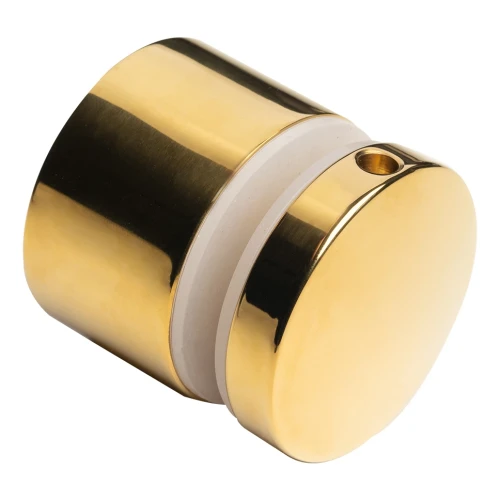 Fissaggio puntuale per vetro 10,38-17,52mm Ø50/30/m10x40 AISI304 sistema piano dorato 000-565 (1)