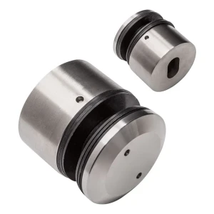 Staffa puntuale vetro 8-16,76mm Ø 48/26/M10x38 AISI304 a chiave sistema piano satinato