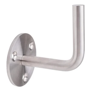 Supporto per corrimano da saldare fi 70/14mm montaggio a parete AISI304 satinato