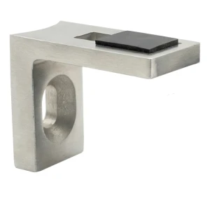 Staffa per vetro 40x35x20 mm AISI304 sistema 42,4 satinato