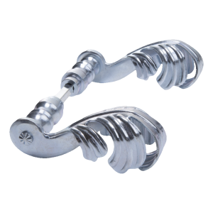 Postal – maniglia forgiata per cancelli e portoncini H135×L90 mm set zincata