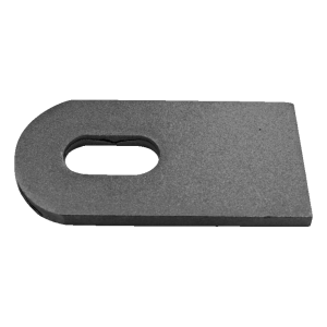 Connettore in acciaio L120 per cerniera cancello M18 – apertura 180°