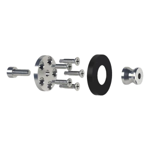 PINOX fissaggio singolo per maniglione rotondo nero 0–90°