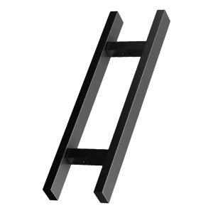 PINOX – maniglia per porta doppio lato rettangolare 500 mm nero satinato