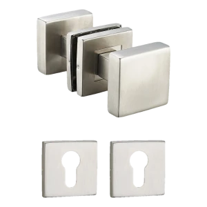 PSG – set di pomelli mobili in acciaio inox AISI 304 con placche quadrate