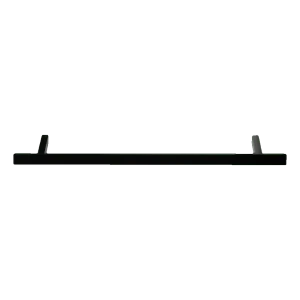 Maniglia per porta unilaterale rettangolare nera 20×40×1000 mm – acciaio AISI 304, fissaggio 45°