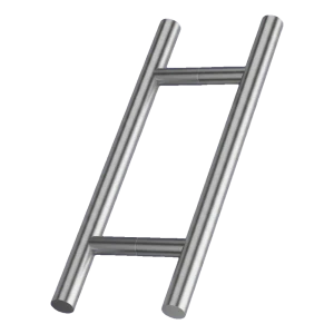 PINOX maniglia porta doppio lato circolare fi 32 mm acciaio inox AISI 304 – 300 mm satinato