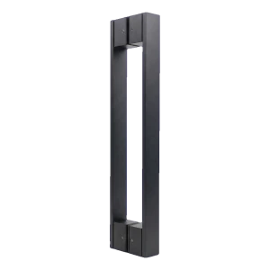 PSG maniglia doppia rettangolare 90° in acciaio nero 40×493 mm – universale per porte