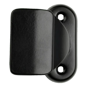 Maniglione con placca nero – fisso singolo 150 mm