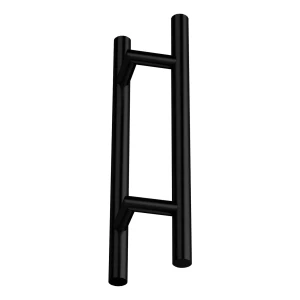 PINOX – maniglia per porta bidirezionale rotonda Ø 32 nero satinato 200×300 mm