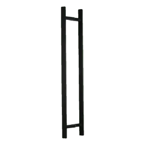 PINOX maniglione bifacciale rettangolare nero 20x40 mm L1200 AISI 304