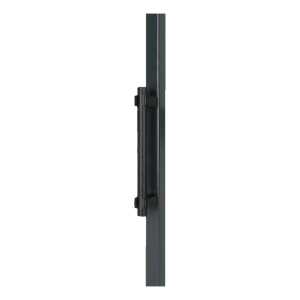 Maniglia fissa per cancello Locinox in alluminio anodizzato 365 mm – nera, monolatero