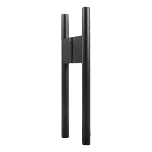 PSG Maniglia per porta bilaterale tonda nera opaca 30×500 mm AISI 304