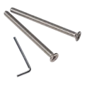 PINOX maniglione per porta bidirezionale rotondo nero Ø 32 x 1400 mm AISI 304 000-747 (3)