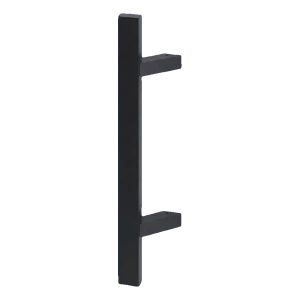 PSG maniglia porta monodirezionale rettangolare 500 mm nera – acciaio AISI304, fissaggio 45°