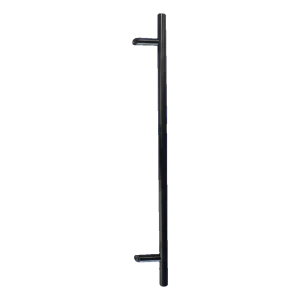 Maniglione per porta monolaterale rotondo nero 32×1000 mm – AISI 304