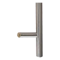 Maniglia-antaba porta monolaterale rotonda 45° acciaio AISI 304 satinato 32×1000 mm 000-752 (2)
