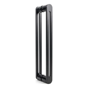 PSG maniglia porta bidirezionale rettangolare 90° acciaio nero 40×450 mm