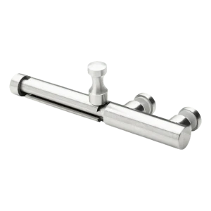 Chiavistello per cancello in vetro acciaio AISI 304 ø20 mm satinato – montaggio ad avvitamento
