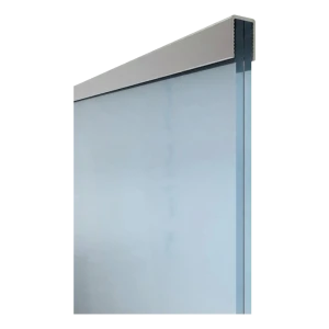 Corrimano in alluminio rettangolare Kozza 30,1 × 25 mm per vetro 16–21,52 mm – 5 m, anodizzato opaco