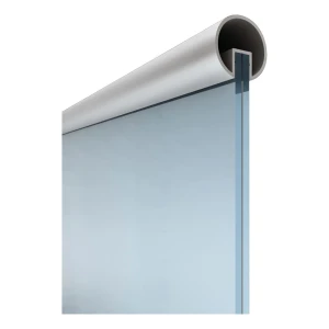 Corrimano Kozza in alluminio tondo Ø40 mm per balaustra in vetro – vetro 12–13,52 mm, 5 m