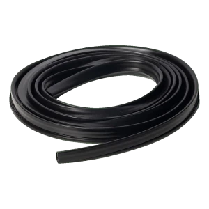 Kozza – guarnizione EPDM per morsetto in alluminio per vetro 16–17,52 mm, 5 m, nero