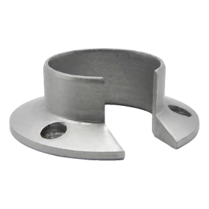 Kozza – fissaggio assiale per corrimano in alluminio tondo ø 40 mm, anodizzato opaco