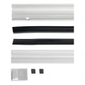 Kozza KB5000 – parapetto francese completo in alluminio H1100 mm, vetro 16–17,52 mm, anodizzato opaco 000-851 (6)