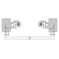 Kozza KB5000 – parapetto francese completo in alluminio H1100 mm, vetro 16–17,52 mm, anodizzato opaco 000-851 (7)