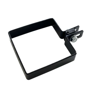 Staffa terminale per pannelli di recinzione 100x100 mm nero