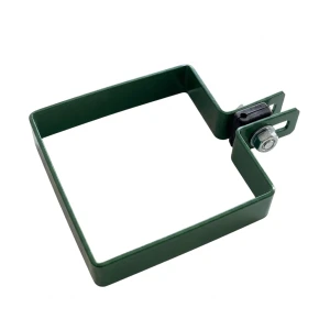 Morsetto terminale per pannelli di recinzione 100x100 mm verde